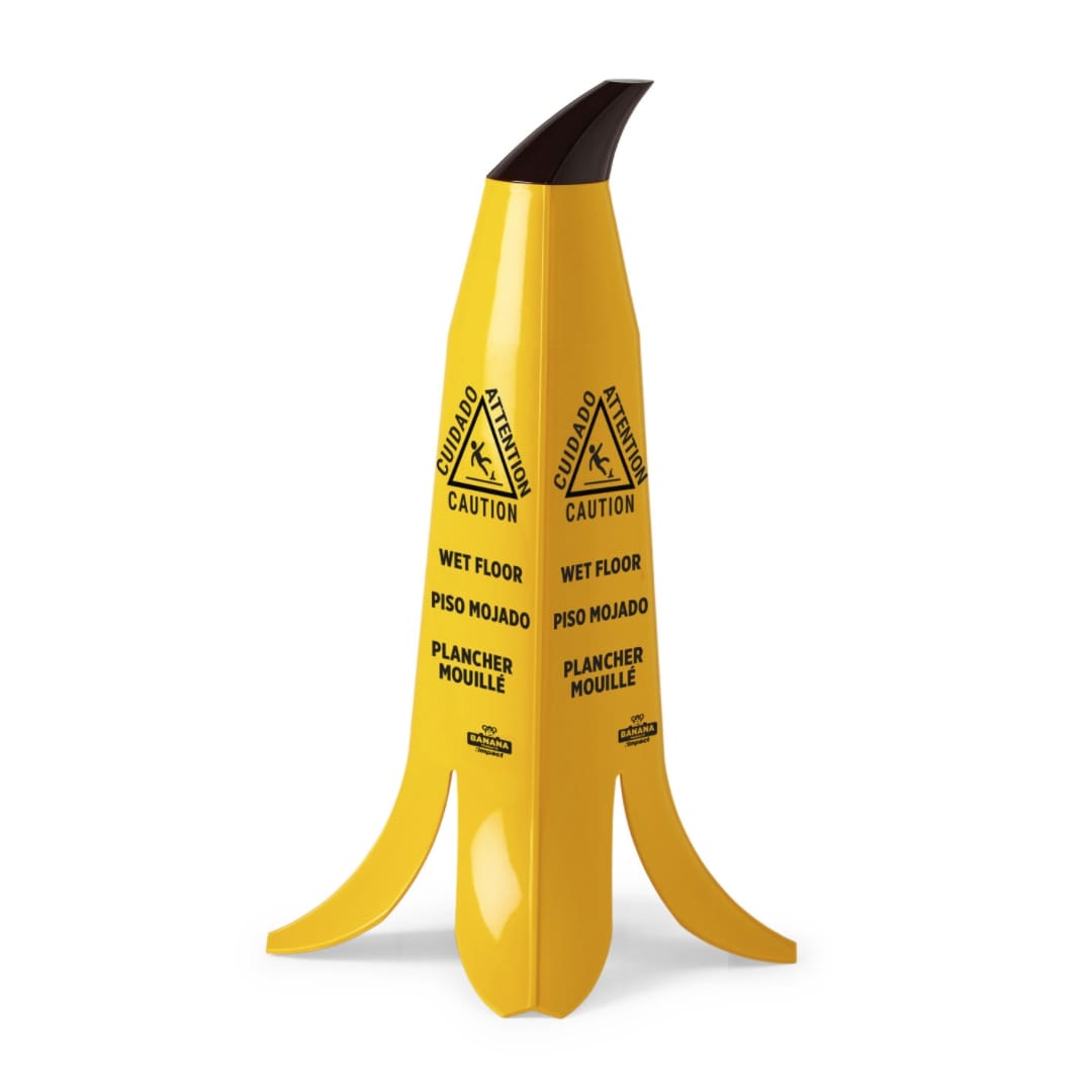 picture of banana safety cone